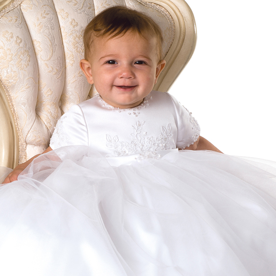 Sarah Louise Christening Gown & Bonnet – 1041